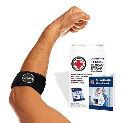 Tennis Elbow Brace & Adjustable Arm Band Support for Pain Relief