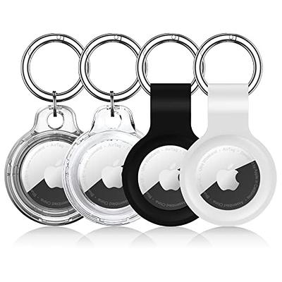 2PACK Case for AirTag - AA Medallion or Coin Holder Keychain - Sober Gift -  Recovery Chip Holder - Holder for AirTag - Scratchproof Waterproof Soft