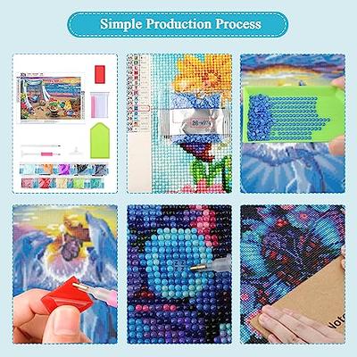 Diamond Painting Kits,DIY Full Drill Diamond Dotz Paintings with Diamonds Gem Art and Crafts for Adults Home Wall Decor, Size: 30