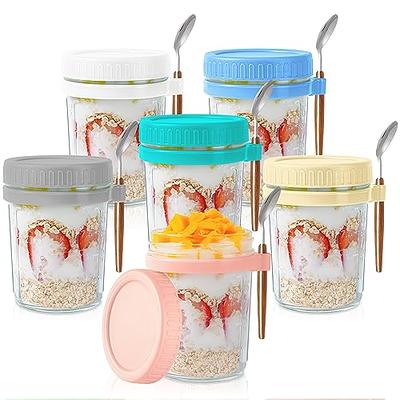 Roshtia Glass Spice Jars with Bamboo Airtight Lids Labels and Chalk Marker  Food Storage Container Clear Spice Storage Bottle for Kitchen, Spice