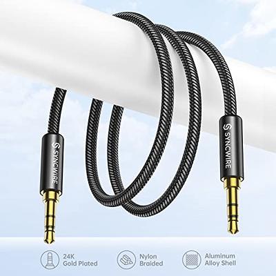 Car Aux Cable, Aux Cord Compatible with iPhone/iPad Nylon Braided