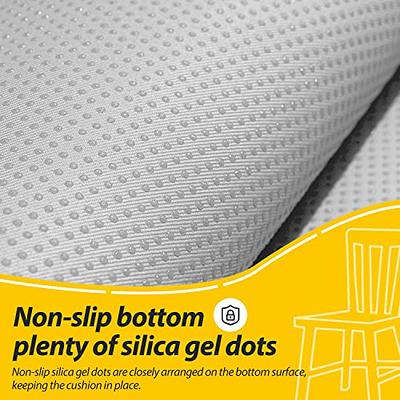 RECYCO Chair Cushions for Dining Chairs 4 Pack, Square Thick Chair Pads  with Ties Non Slip, Soft and Comfortable Seat Cushion for Kitchen Dining