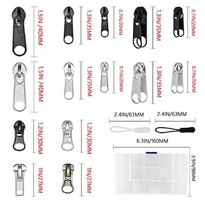 252Pcs Zipper Repair Kit, Zipper Replacement Zipper Pulls, Zipper