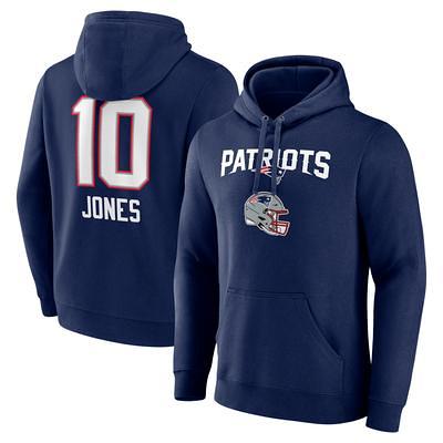 New England Patriots New Era Big & Tall Throwback Colorblock Pullover Hoodie  - Royal