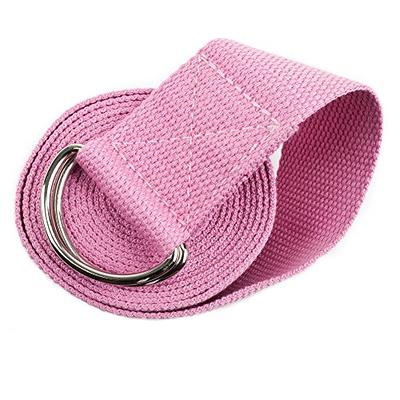 10-Foot Extra-Long Cotton Yoga Strap with Metal D-Ring by Crown
