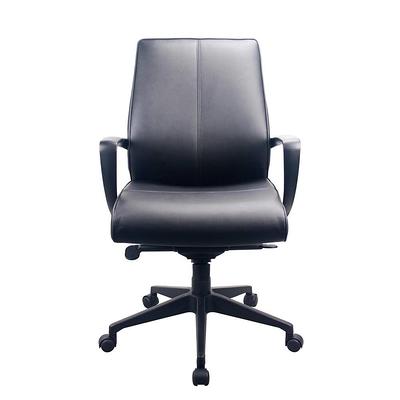 Sabina Leather Desk Chair, Black