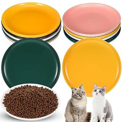  Ceramics Dog Bowls for Food and Water, Pet Feeder Bowl Matte  Ceramic Cat Bowl Suitable for Small/Medium Size Dog cat,Black : Pet Supplies