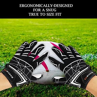 Football Gloves Youth Kids Ultra Tack Sticky Non-Slip Palm Receivers Boys  Girls