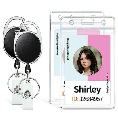 Soft ID card holder clear with Clip 