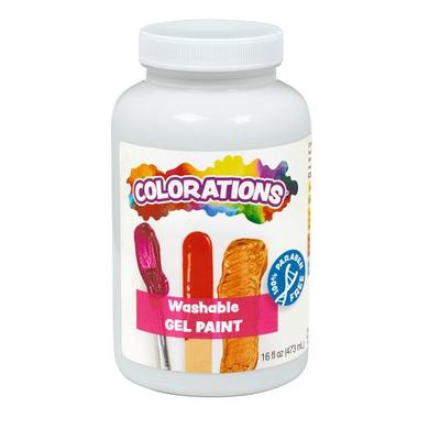 Colorations® Washable Gel Paint Gallon, White