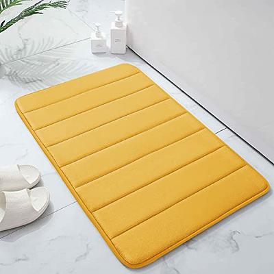 Buganda Memory Foam Bath Mat Rug, 30 x 20, Ultra Soft and Non-Slip  Bathroom Rugs, Water Absorbent and Machine Washable Bath Rug for Bathroom,  Shower, and Tub, Yellow - Yahoo Shopping