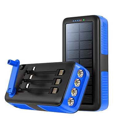 boogostore Solar Charger Power Bank 63200mAh, Portable Charger with Dual  Outputs & Dual Inputs 4 LEDs Flashlight, Hand Crank Power Bank Fast  Charging Battery Pack for Outdoor Camping Survival Gear - Yahoo Shopping
