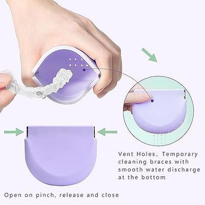 Transparent Denture Retainer Box Travel