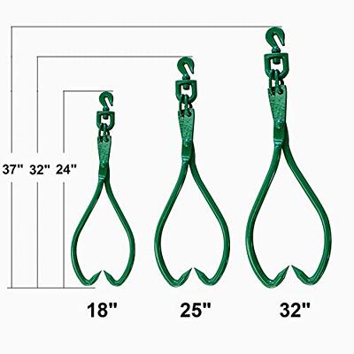 25 Claw Hook, Log Lifting Tongs, Heavy Duty Grapple Timber Claw