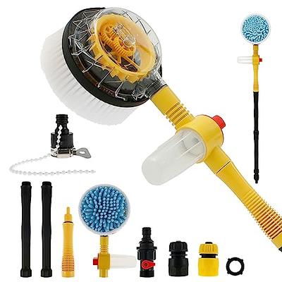 Tzgsonp Auto Rotating Retractable Car Wash Brush, Car Wash Brush with Long  Handle, 360° Spin