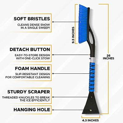 EcoNour 27 Aluminum Car Snow Scraper and Brush