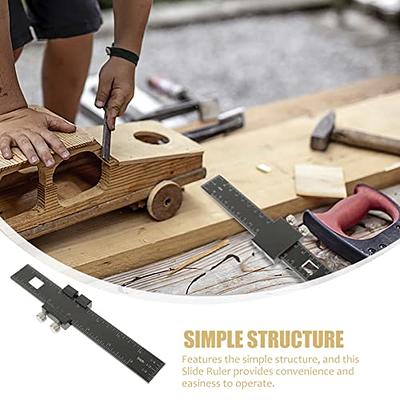 SOLUSTRE T-Shaped Ruler T Square Ruler for Crafting Ruler Graduated Ruler T  Ruler for Crafting Drafting Ruler Edge Ruler Woodworking Measuring Ruler