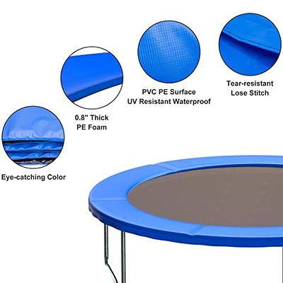 Universal 16ft Trampoline Cover Pad, Waterproof Round Spring Mat for  Trampoline Frame Replacement Parts, Blue 