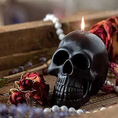 Lukinuo Silicone Skull Mold 2pcs 3D Skull Resin Mold Skull Candle Mold  Skeleton Head Skull Shape Mold for Candle Making Aromatherapy Soap Epoxy  Casting Bar Wax Melt Polymer Clay Halloween Party 