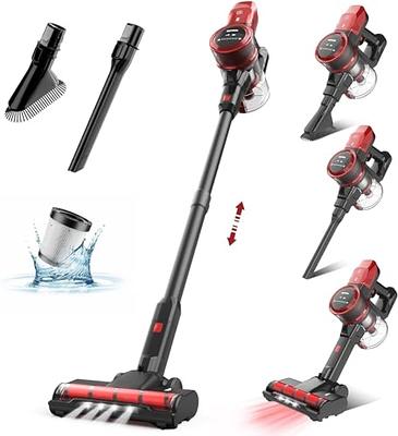 HOMPANY Cordless Vacuum Cleaner, 500W/40Kpa Stick Vacuum with Touch Screen,  Max 60 Mins Runtime, Anti-Tangle Vacuum Cleaner