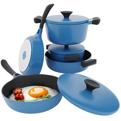 Emerald Pots and Pans Set Nonstick, 21 Piece Ultra Durable