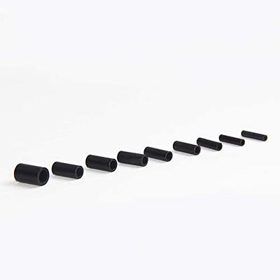 AGOOL Fishing Wire Single Barrel Crimp Sleeves - 300pcs Black