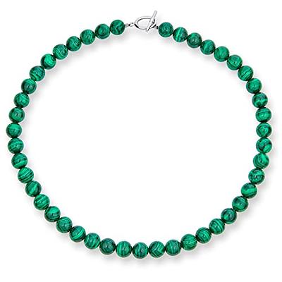 Unique, Exclusive necklace from Malachite with with the strongest Tibetan  aulets 