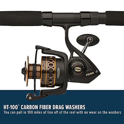 PENN Battle Spinning Reel and Fishing Rod Combo Kit with Spare