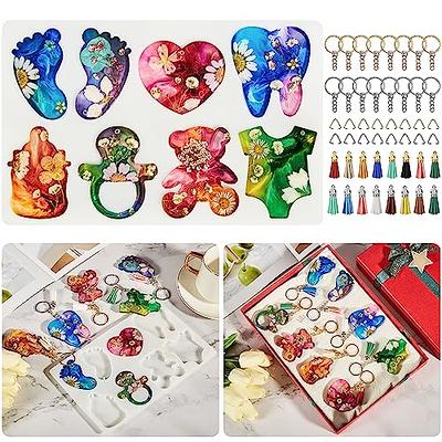  ISSEVE Keychain Resin Molds, Large Animals Silicone