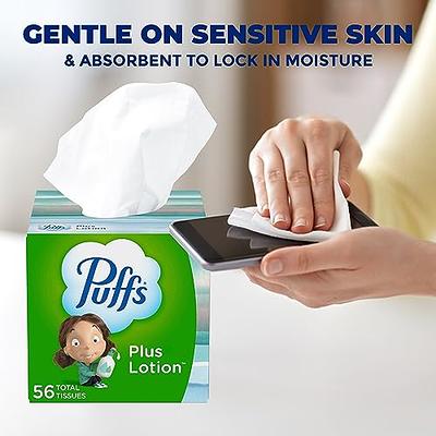 Puffs Plus Lotion Facial Tissue 2-Ply White 124 ct ea - 3 pk