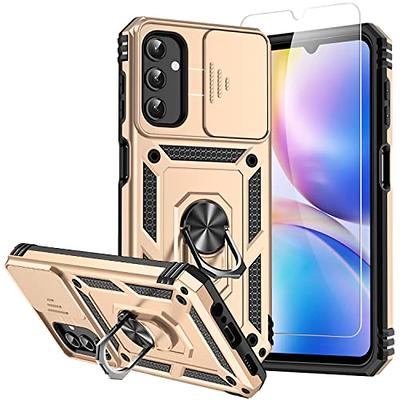 for Samsung Galaxy A14 5G Case with Slide Camera Cover+Screen Protector(2  Packs),[Magnetic Rotated Kickstand] [Camera Protection] Military Grade