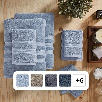 Hotel Premier Collection by Member's Mark 6-Piece Luxury Bath Towel Bundle,  Blue Crest - Yahoo Shopping