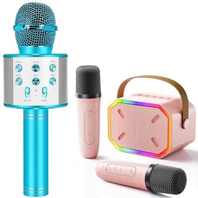 Kingci Kids Microphone, Girls Toy Microphones for Toddler Singing