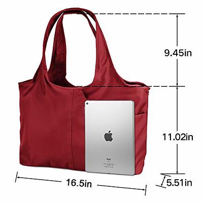 ZOOEASS Women Fashion Large Tote Shoulder Handbag Waterproof Tote Bag  Multi-function Nylon Travel Shoulder(Wine Red) - Yahoo Shopping