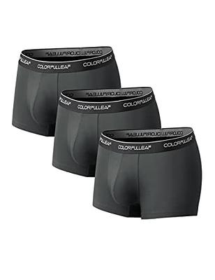  Mens 4 Pack Underwear Ultra Soft Comfy Breathable Bamboo  Rayon Trunks No Fly