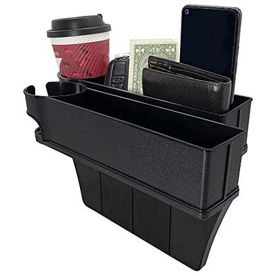 Buy Car Seat Gap Filler Organizer, 2 Pack Multifunctional Car Seat  Organizer, Auto Console Side Storage Box with Cup Holders 2 Seat Hooks for  Drink, Car Organizer Front Seat for Holding Phone