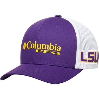 Columbia PFG Mesh Fish Flag Collegiate Ball Cap - Louisiana State