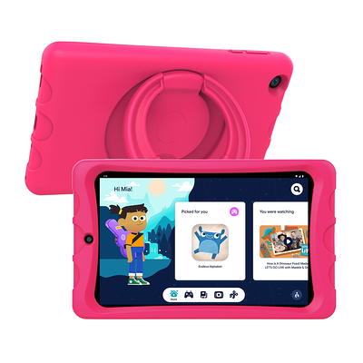 onn. 7 Kids Tablet, 32GB (2022 Model) , 2.0 GHz Quad-Core Processor, Pink