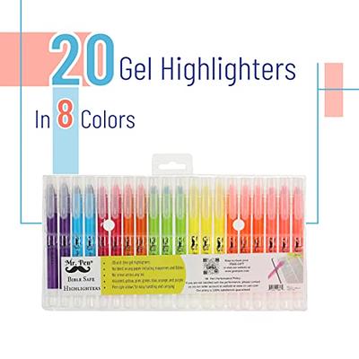  Mr. Pen- No Bleed Gel Highlighter, 16 Pcs (8 Pastel Colors and  8 Vibrant Colors), Bible highlighters, Highlighters Assorted Colors, Gel  Highlighters, Gel bible Highlighter, Bible Highlighters No Bleed : Office  Products