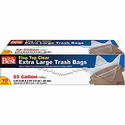 HDX 50 Gallon Clear Extra Large Trash Bags (50-Count)