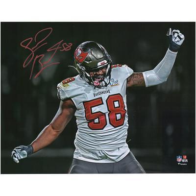 Devin White Tampa Bay Buccaneers Autographed 8 x 10 Super Bowl LV Champions Action Photograph