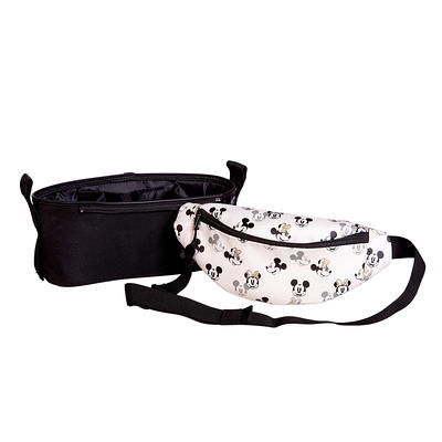 Black Mickey Fanny Pack Vegan Leather Adjustable