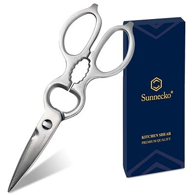 JASON Poultry Shears Kitchen Scissors, White Cooking Shears Dishwasher Safe  Meat Shears Stainless Steel Butcher Scissors for Chicken Vegetable Herb