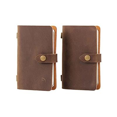 Leather Journal Writing Notebook - Antique Handmade Leather Bound Daily Notepad