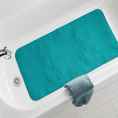 Rubber Bathtub Mat, White, 16 x 28, Mainstays 