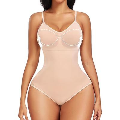 Women Shapewear Bodysuit Built-in Bra Tummy Control Body Shaper