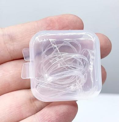 Clear Elastic Hair Bands，BEBEEPOO 2000pcs Mini Hair Rubber Bands