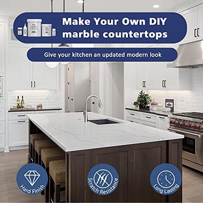 White Marble Countertop Paint Kit 