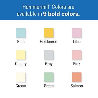 Hammermill Colored Paper, 20 lb Blue Printer Paper, 3 Hole - 1 Ream (500  Sheets) - Made in the USA, Pastel Paper, 102905R - Yahoo Shopping