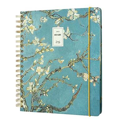 Wild Flowers Diary 2024 | Big Size 8.3 x 9.8 inches - 21 x 25 cm | 17  Months Diary Week To View | August 2023 - December 2024 | Mid Year Diary